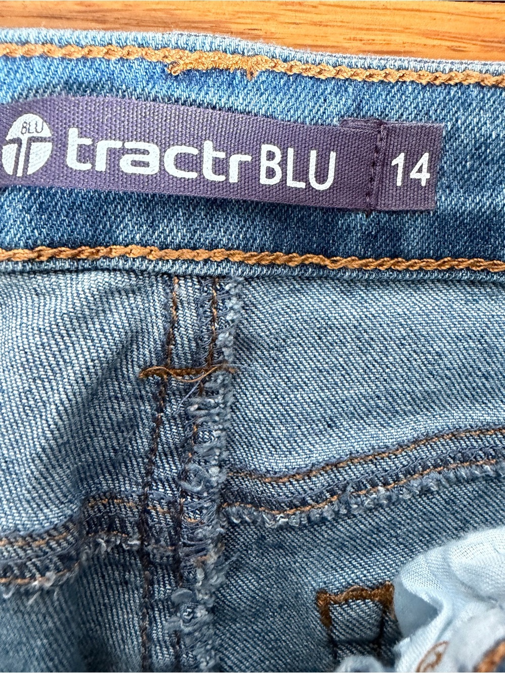 Sparkly Rhinestone Blue Jeans - Picture 5 of 7